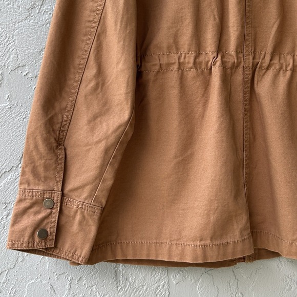 Universal Thread Women's Size XS Brown 100% Cotton Zip Utility Anorak Jacket NEW - Picture 4 of 13